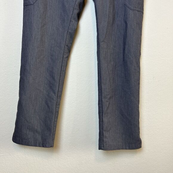 Figs Scrub Pants Womens Medium Gray Graphite Yola Skinny Cargo Pockets Medical - Picture 3 of 16